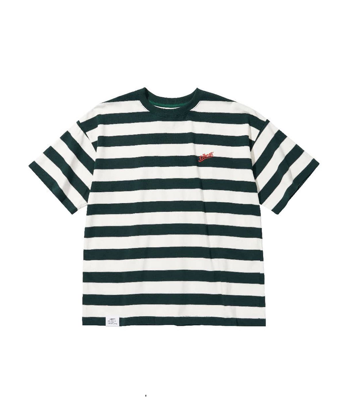 리베레(LIBERE) LOGO BORDER T-SHIRT / GREEN