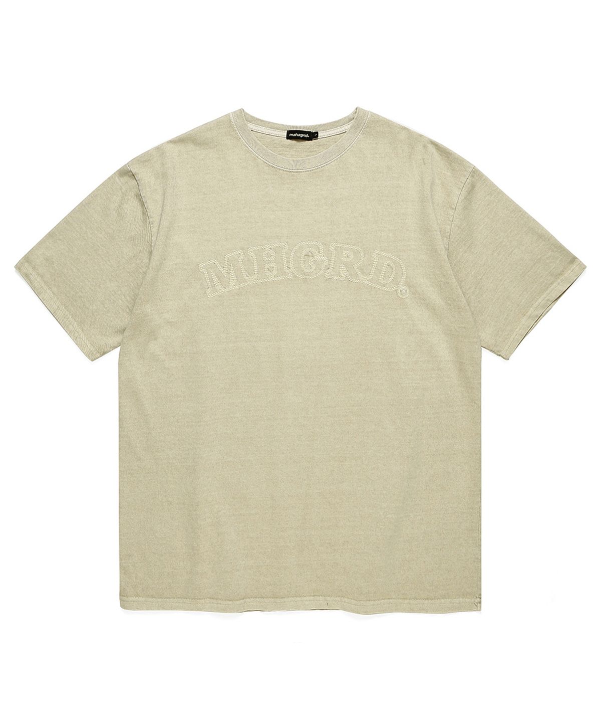 마하그리드(MAHAGRID) ARC LOGO PIGMENT TEE BEIGE(MG2CMMT539A)