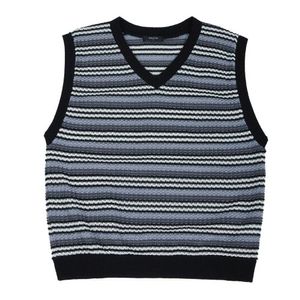 Ethnic Knit Vest (Black)