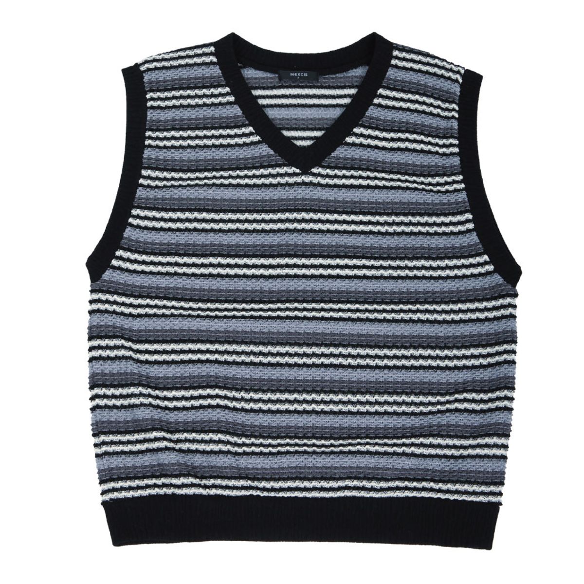 이넥시스(INEXCIS) Ethnic Knit Vest (Black)