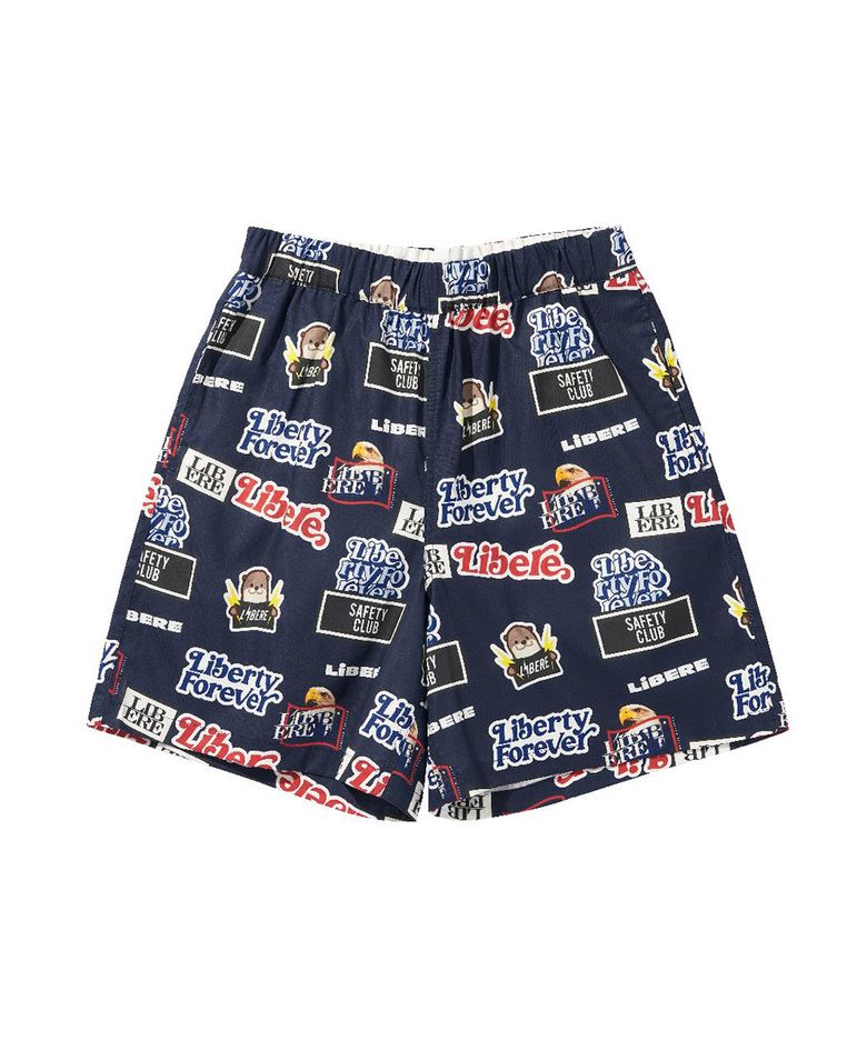 STICKER PACK SHORT PANTS / NAVY