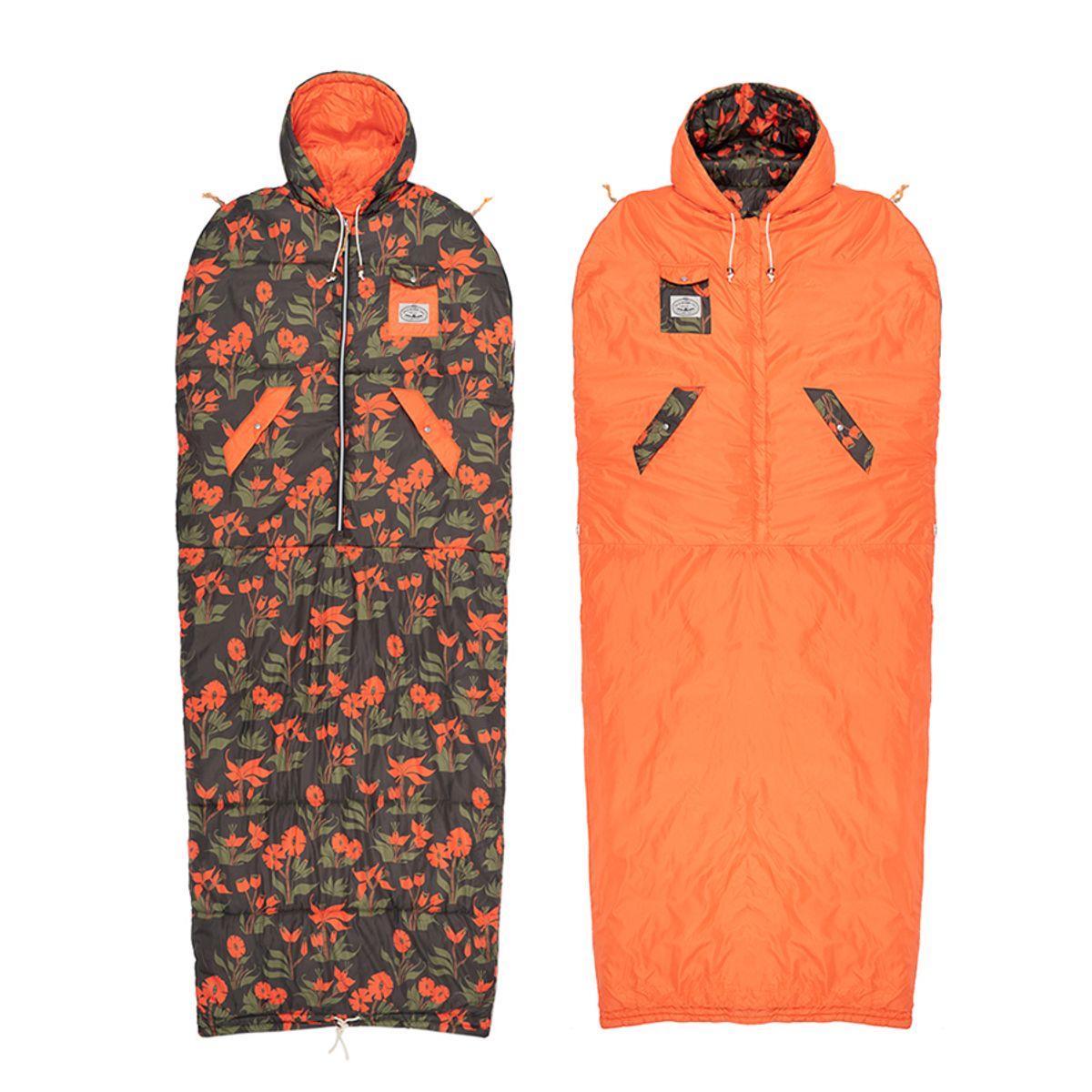 폴러스터프(POLERSTUFF) NAPSACK ORCHID FLORAL BLACK 캠핑 냅색