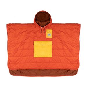 PONCHO SUNSET ORANGE 캠핑 판초
