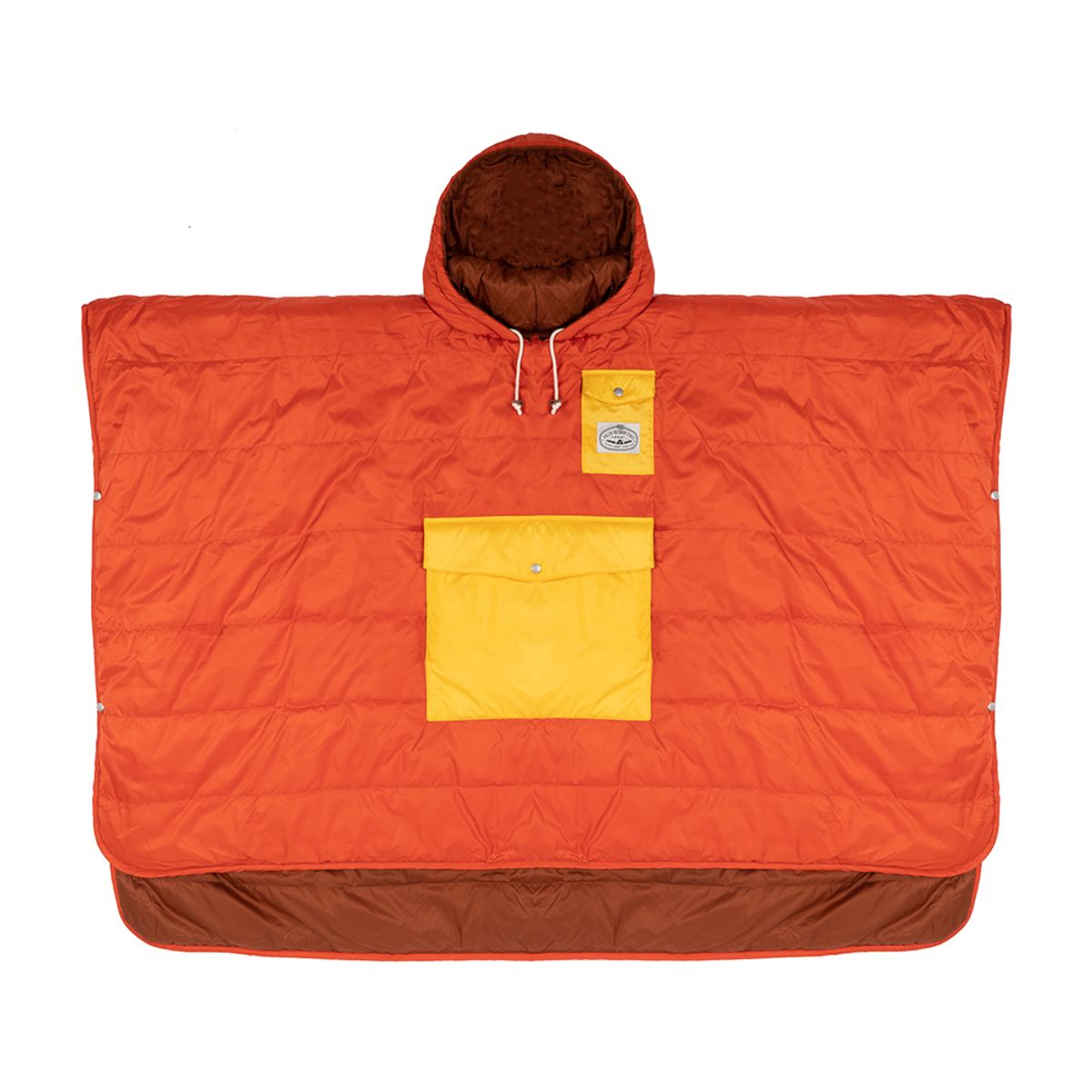 폴러스터프(POLERSTUFF) PONCHO SUNSET ORANGE 캠핑 판초