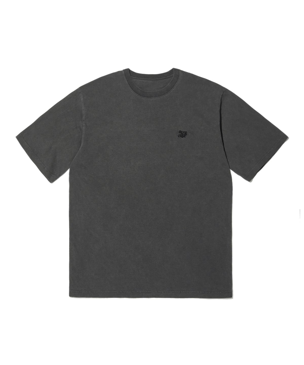 브라운브레스(BROWNBREATH) BB DEPT PIGMENT DYE TEE - CHARCOAL
