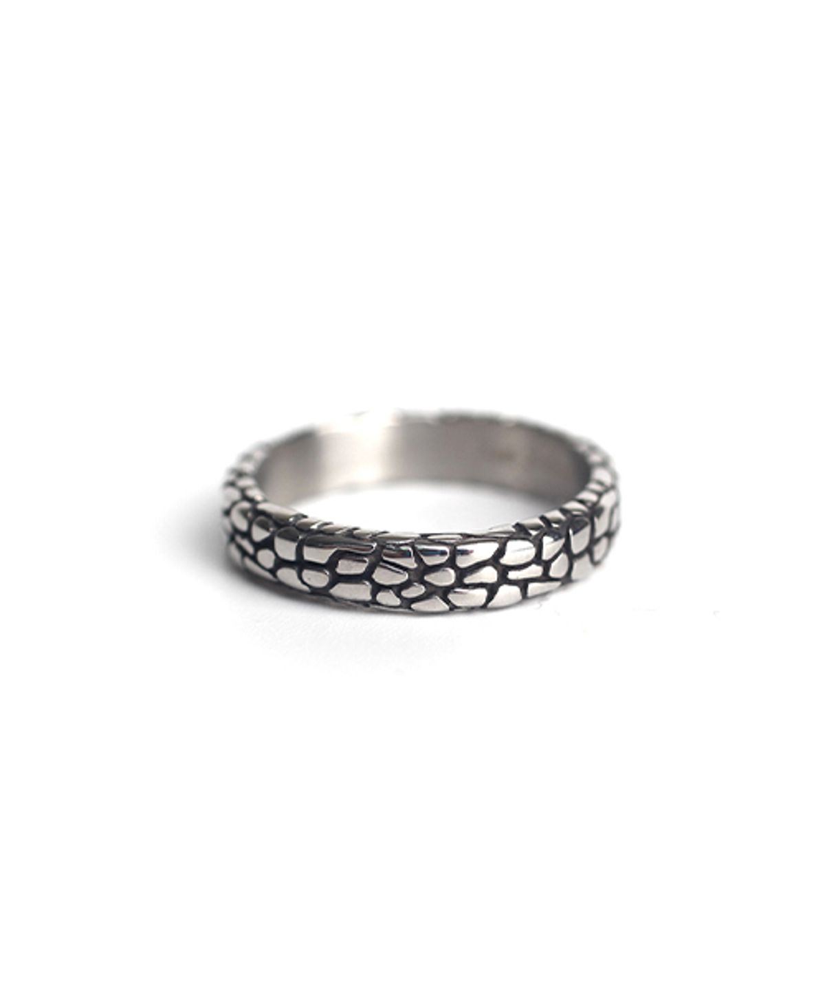 스칼렛또블랙(SCALETTOBLACK) [써지컬스틸] JB051 Snake pattern ring