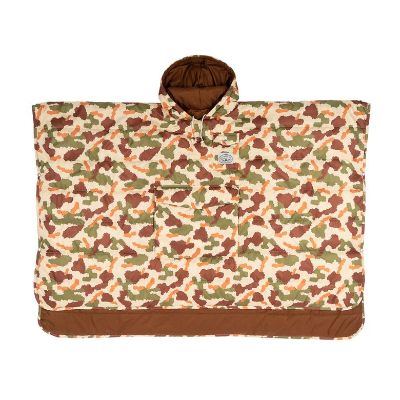 PONCHO FURRY CAMO SAND 캠핑 판초