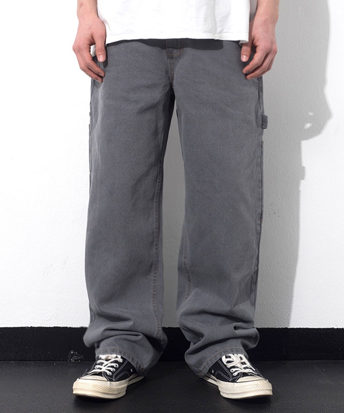 큐티에잇 가먼츠(QT8 GARMENTS) RG Denim Carpenter Pant (Grey)