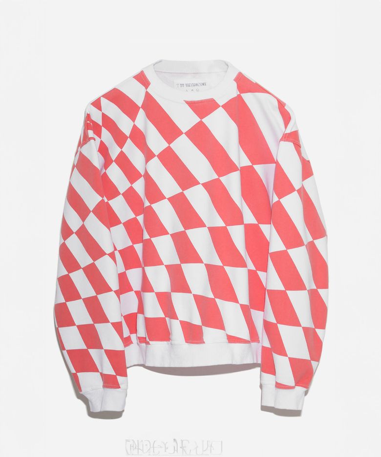 WARP CHECKER BOARD SWEAT (RED)