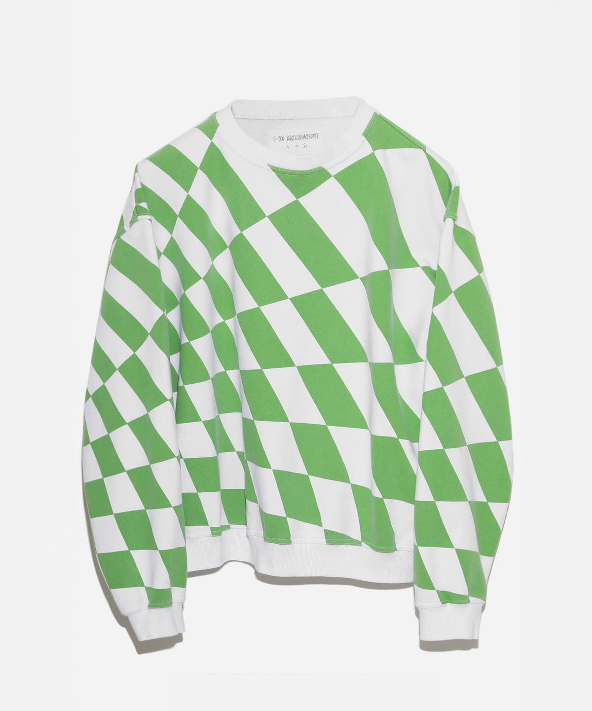 벌스데이수트(BIRTHDAYSUIT) WARP CHECKER BOARD SWEAT (GREEN)