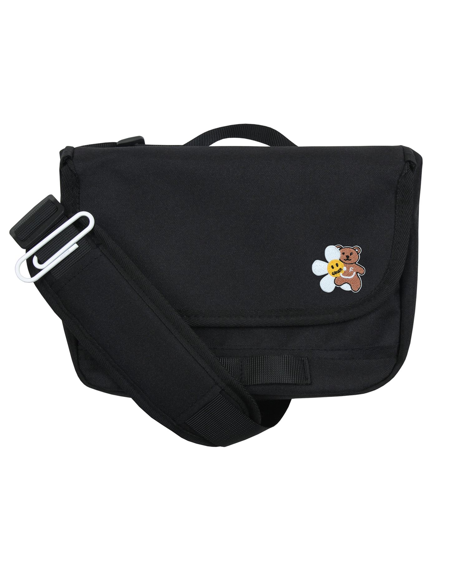 MUSINSA | GRAVER [UNISEX] FLOWER BEAR SMILE EMBROIDERED