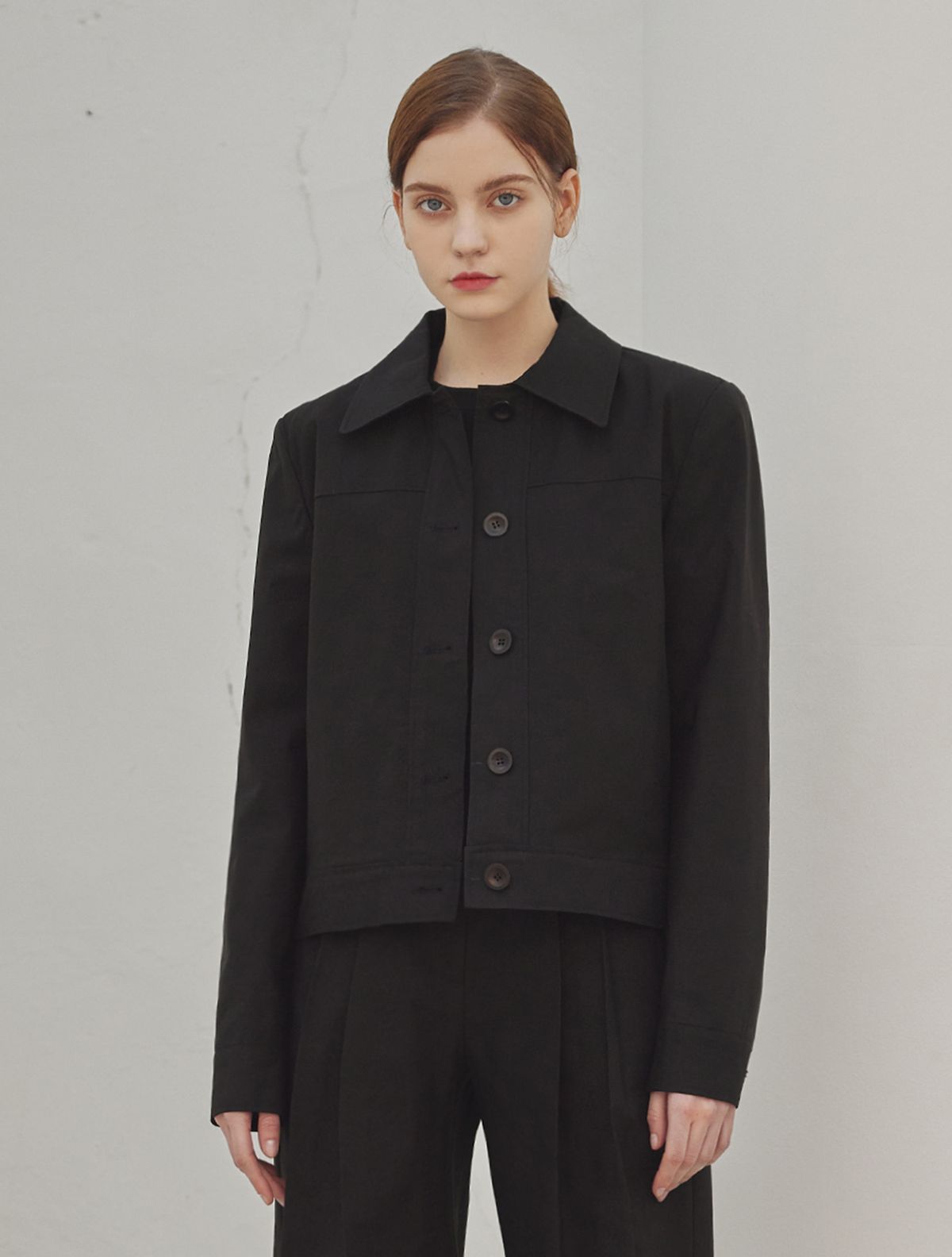 에이리프(A.RIFF) Medison collar jacket_BLACK