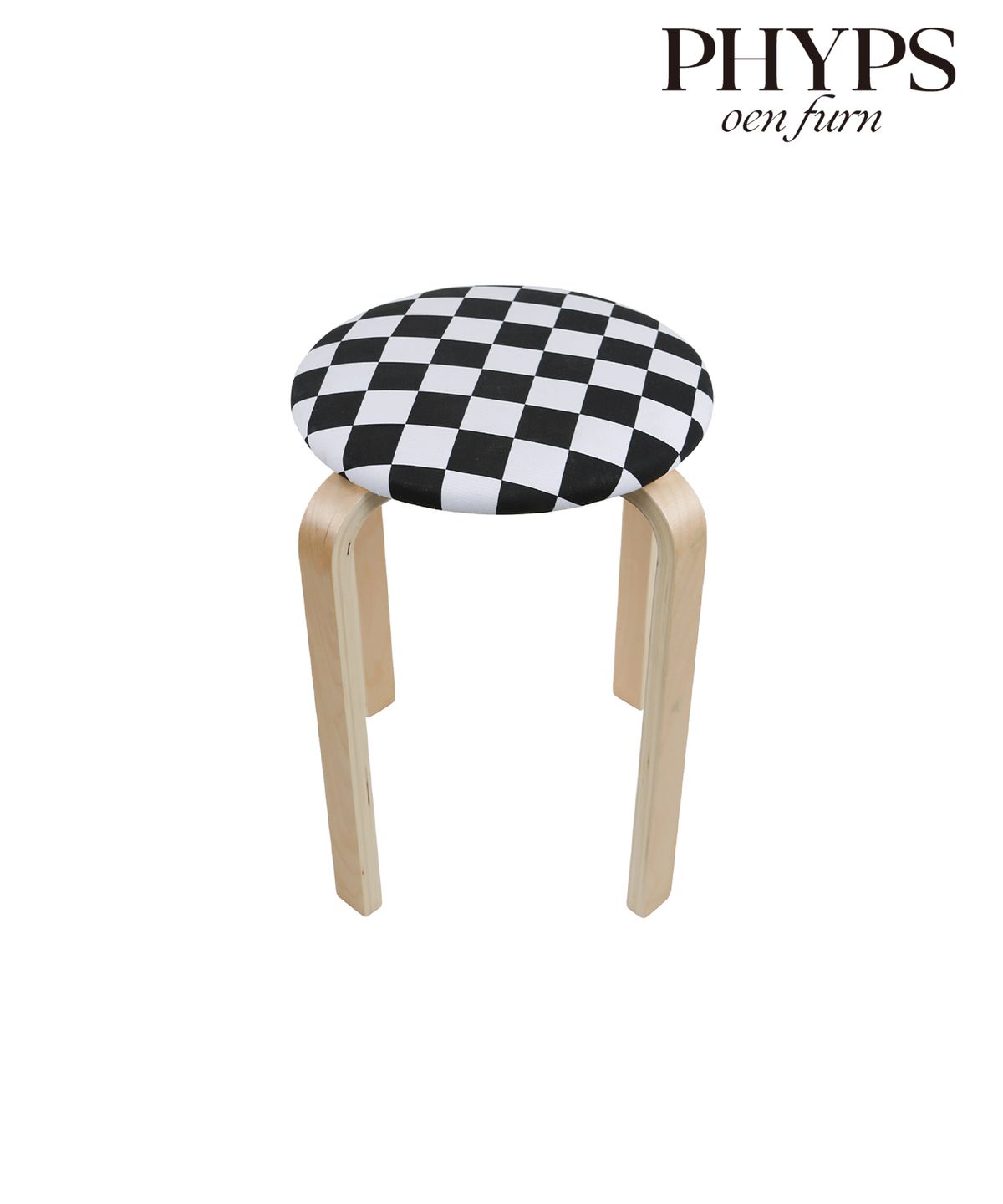 오이엔퍼니처(OEN FURNITURE) checkerboard stool_black