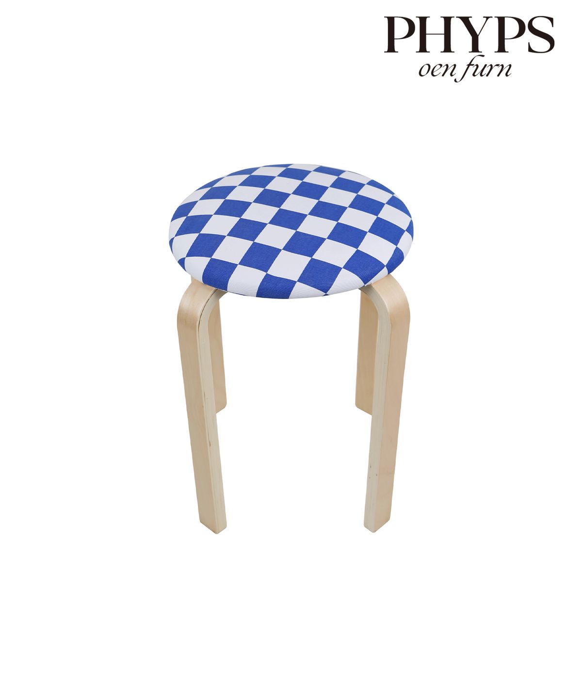 오이엔퍼니처(OEN FURNITURE) checkerboard stool_blue