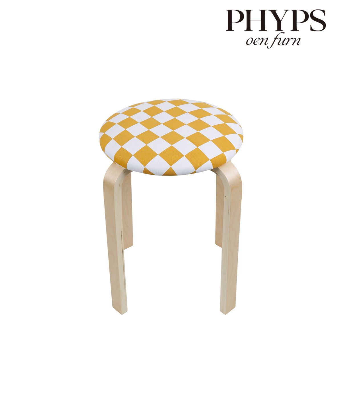 오이엔퍼니처(OEN FURNITURE) checkerboard stool_yellow