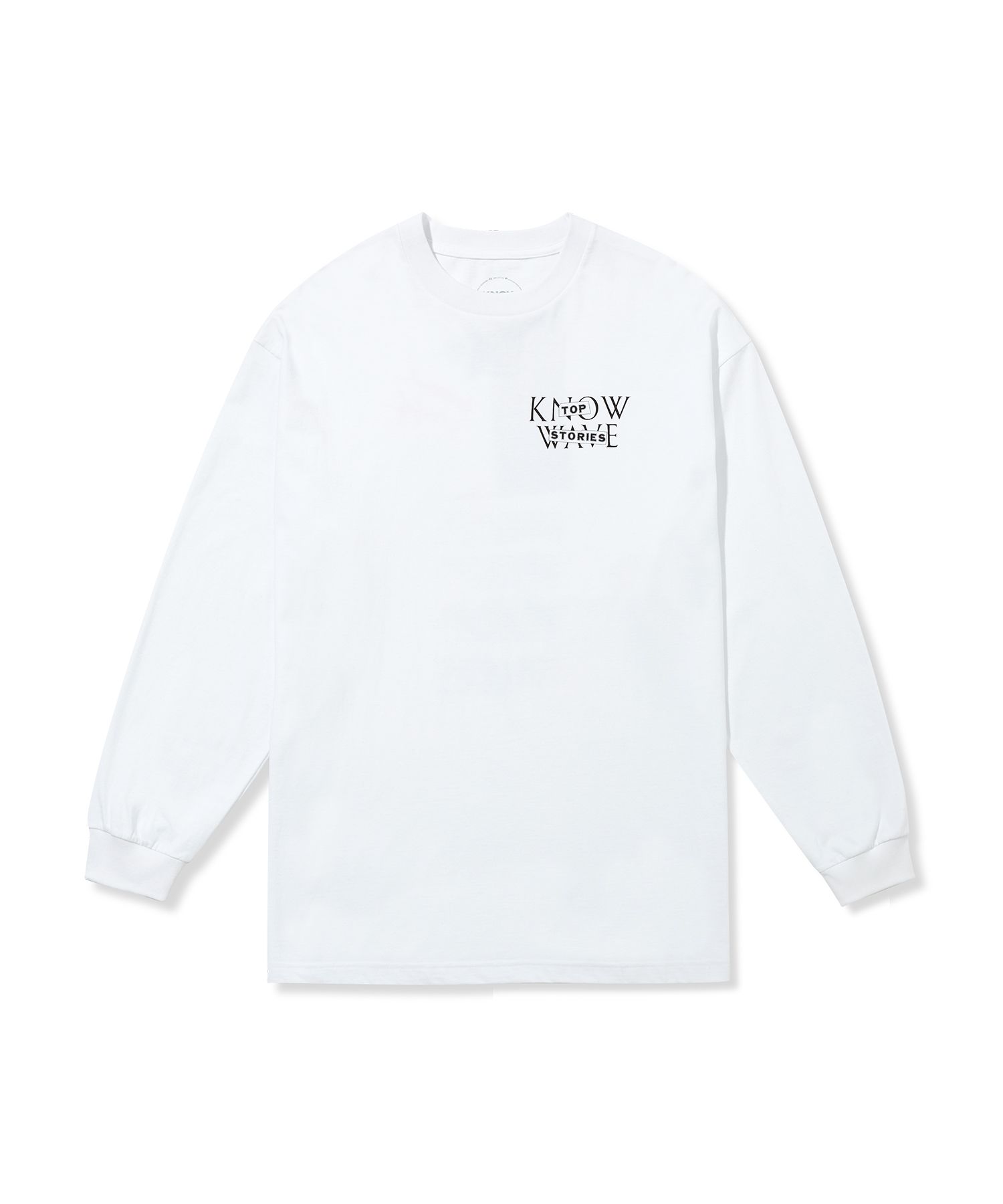 【KNOW WAVE】 KNOW WAVE TOP STORIES T SHIRT / White Know Wave archive logo T-shirt | eBay
