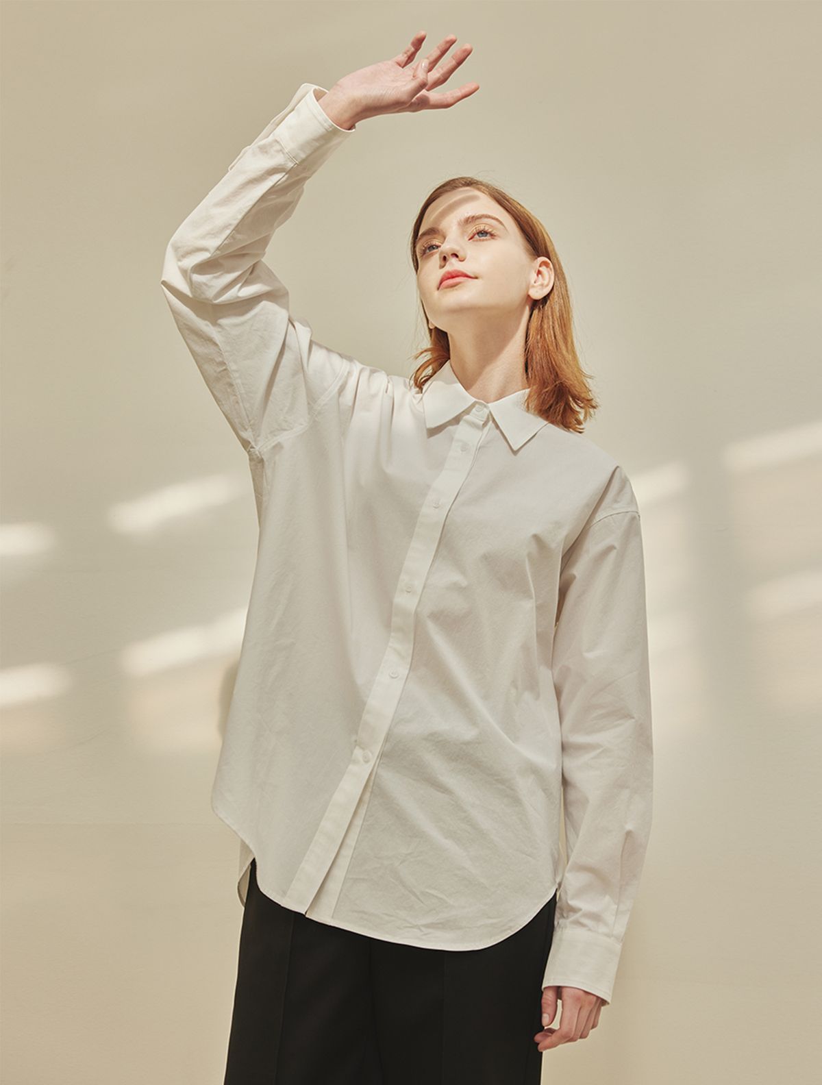 에이리프(A.RIFF) Alley collar basic shirts_IVORY