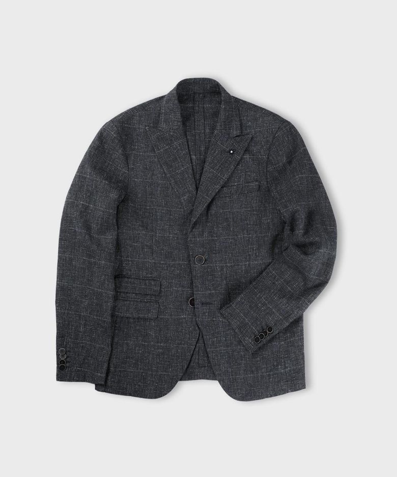 이태리 슬림 체크 재킷 2COLOR