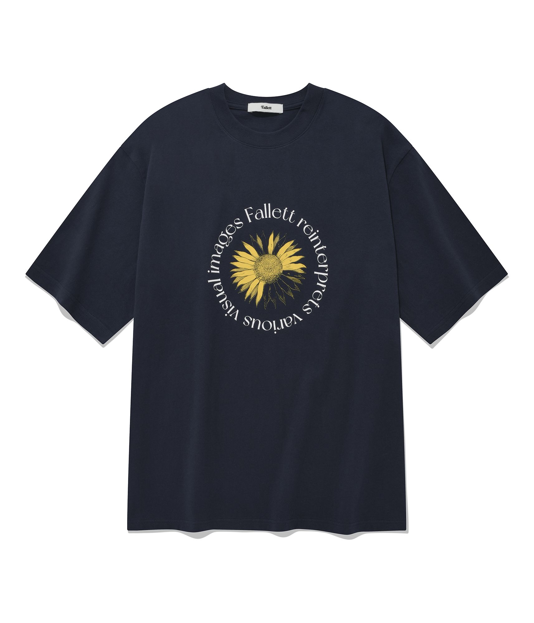 【FALLETT】Flower short sleeve t-shirt★送料・関税込 MUSINSA | FALLETT Flower short-sleeved t-shirt charcoal
