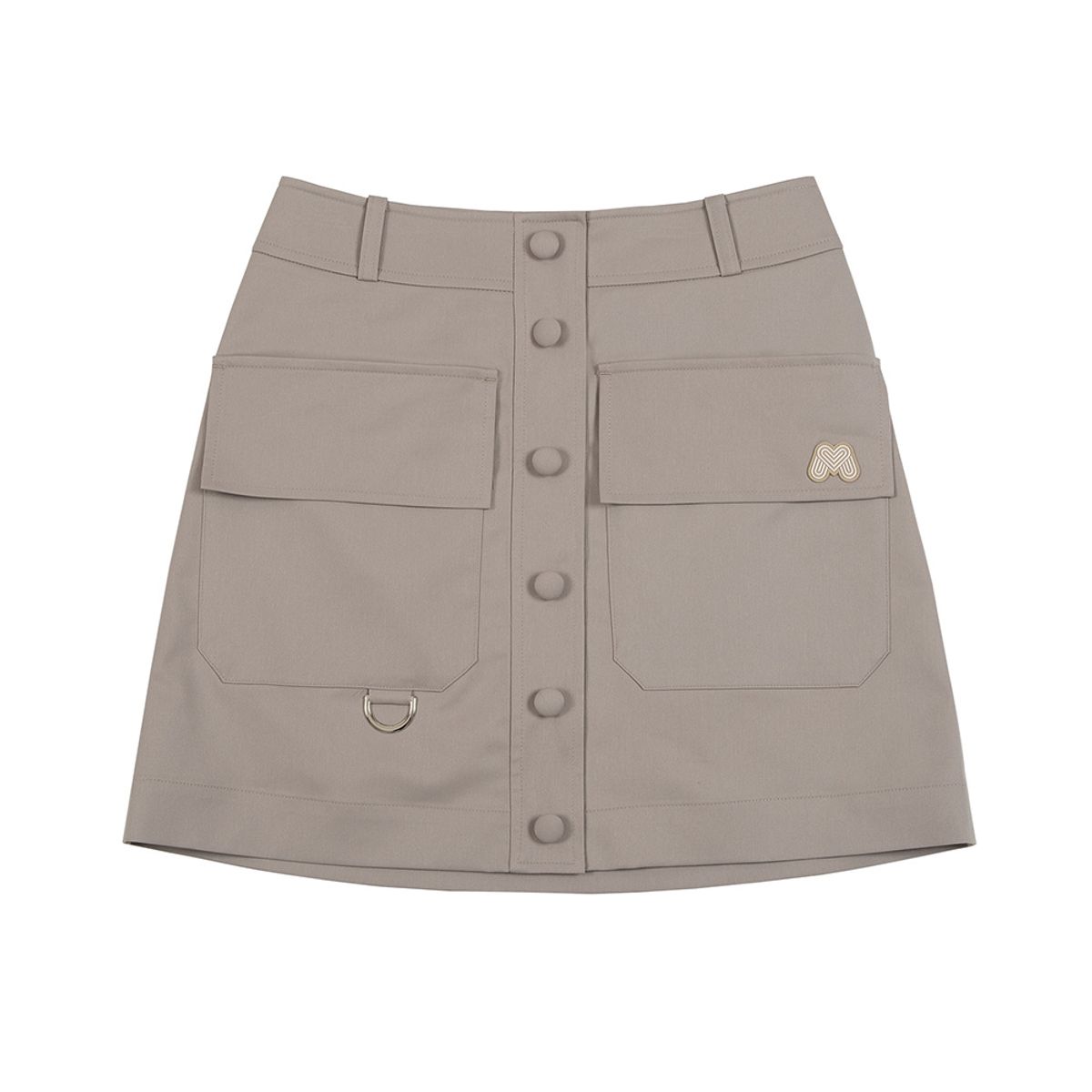 마틴골프(MARTINE GOLF) Big Pocket A-Line Skirt_Beige
