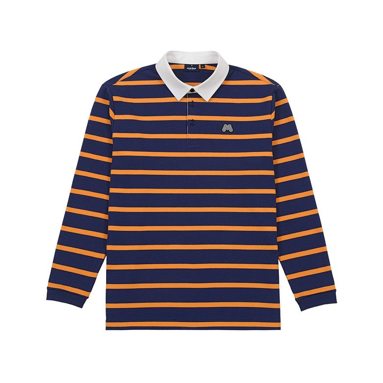 Stripe Collar T-Shirts_Navy (Men)