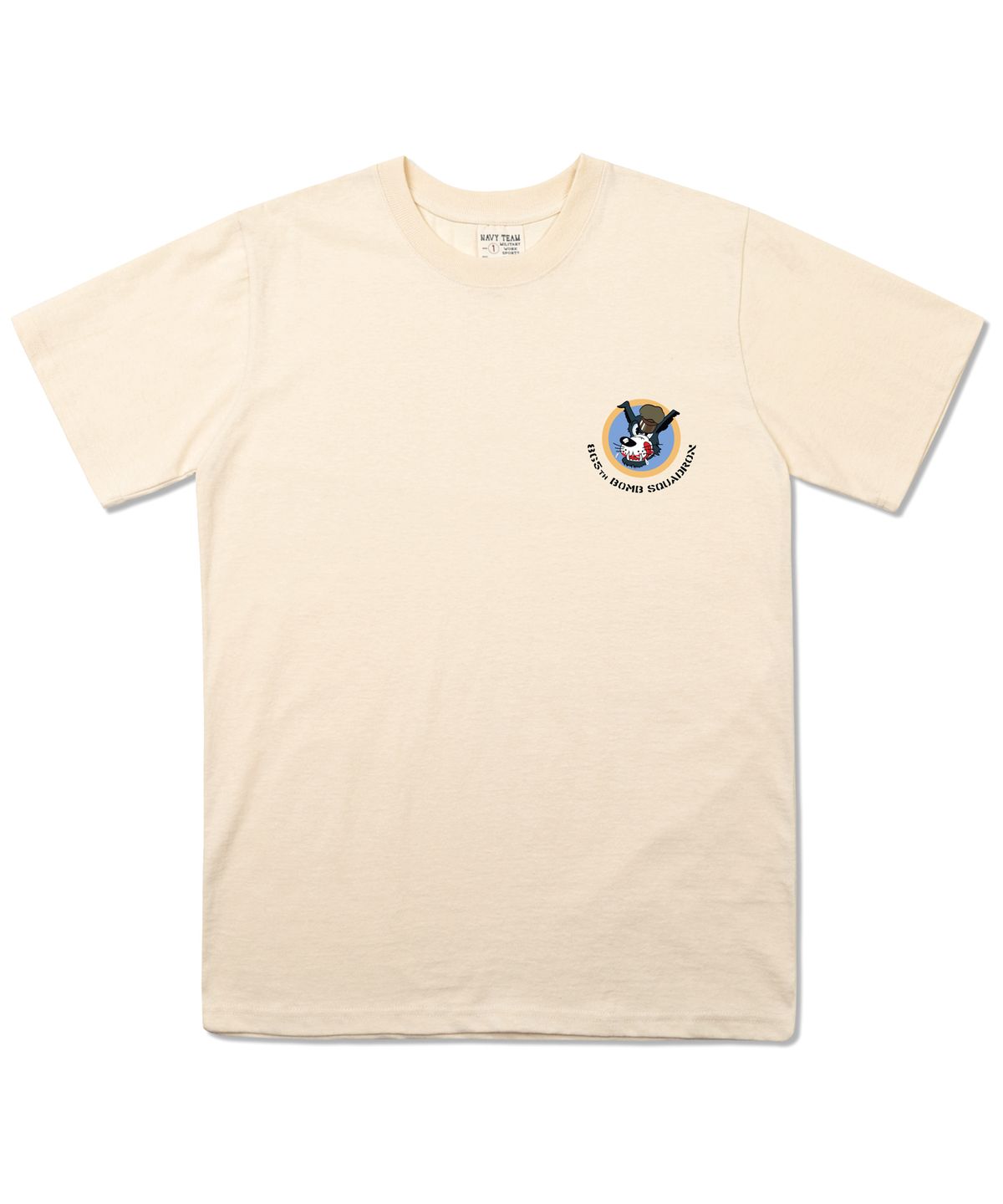 네이비팀(NAVYTEAM) NTM-865th BOMB SQ SHORT SLEEVE-CREAM