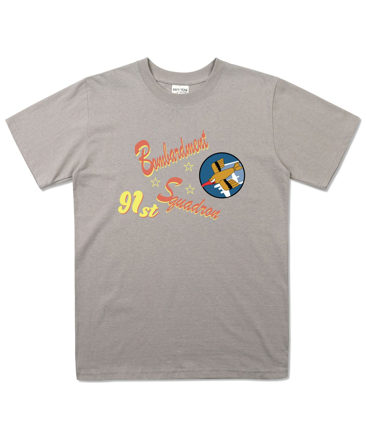 네이비팀(NAVYTEAM) NTM-91st BOMB SQ SHORT SLEEVE-GREEN GRAY