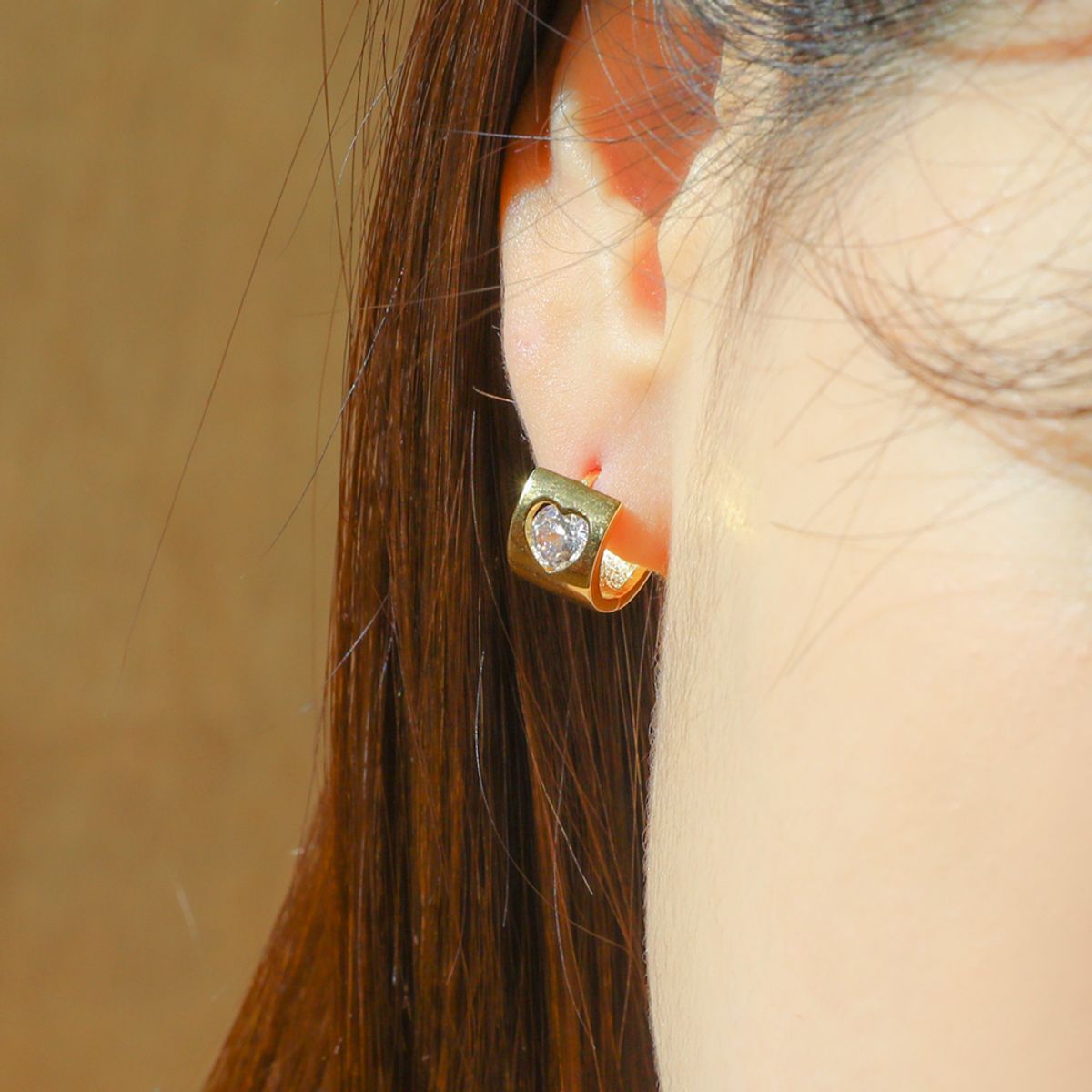 포스트루드(POSTLUDE) [SILVER] CZ HEART FLAT R E (2 COLORS)