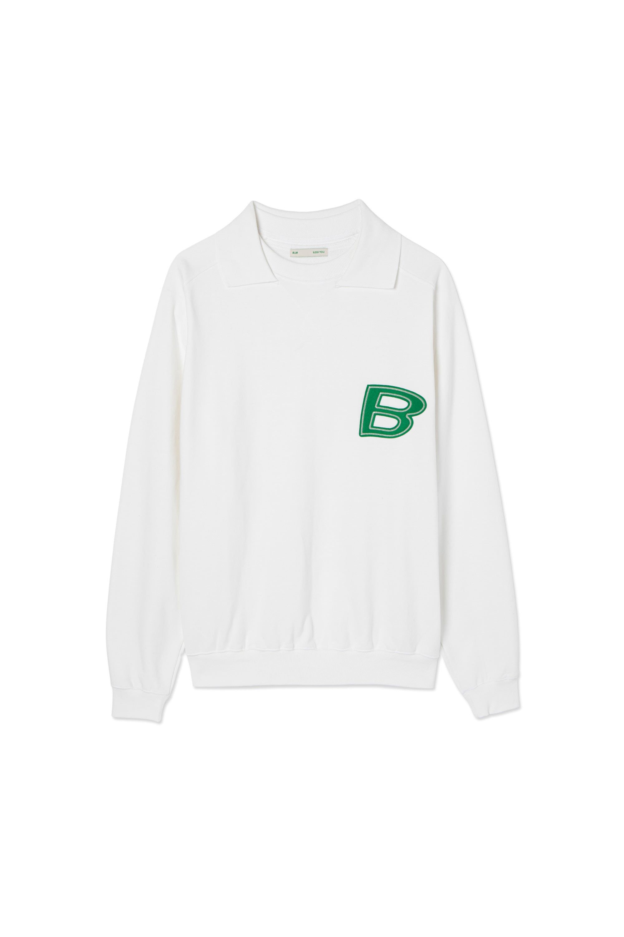 ★送料・関税込★BLUR 1.0★BLUR EDITION COLLARED SWEATSHIRT★ MUSINSA公式 | Blur BLUR EDITION COLLARED SWEATSHIRT - WHITE