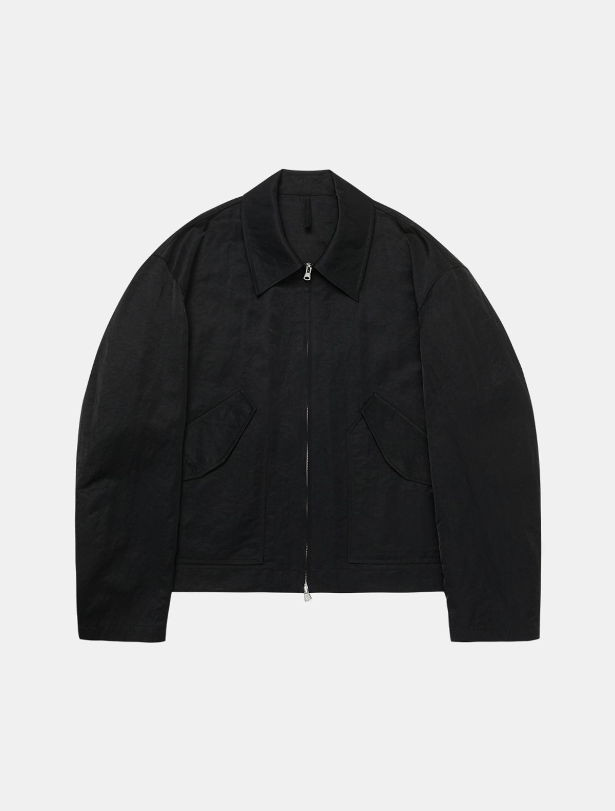 데호(DEHO) NYLON CROP JACKET [Black]
