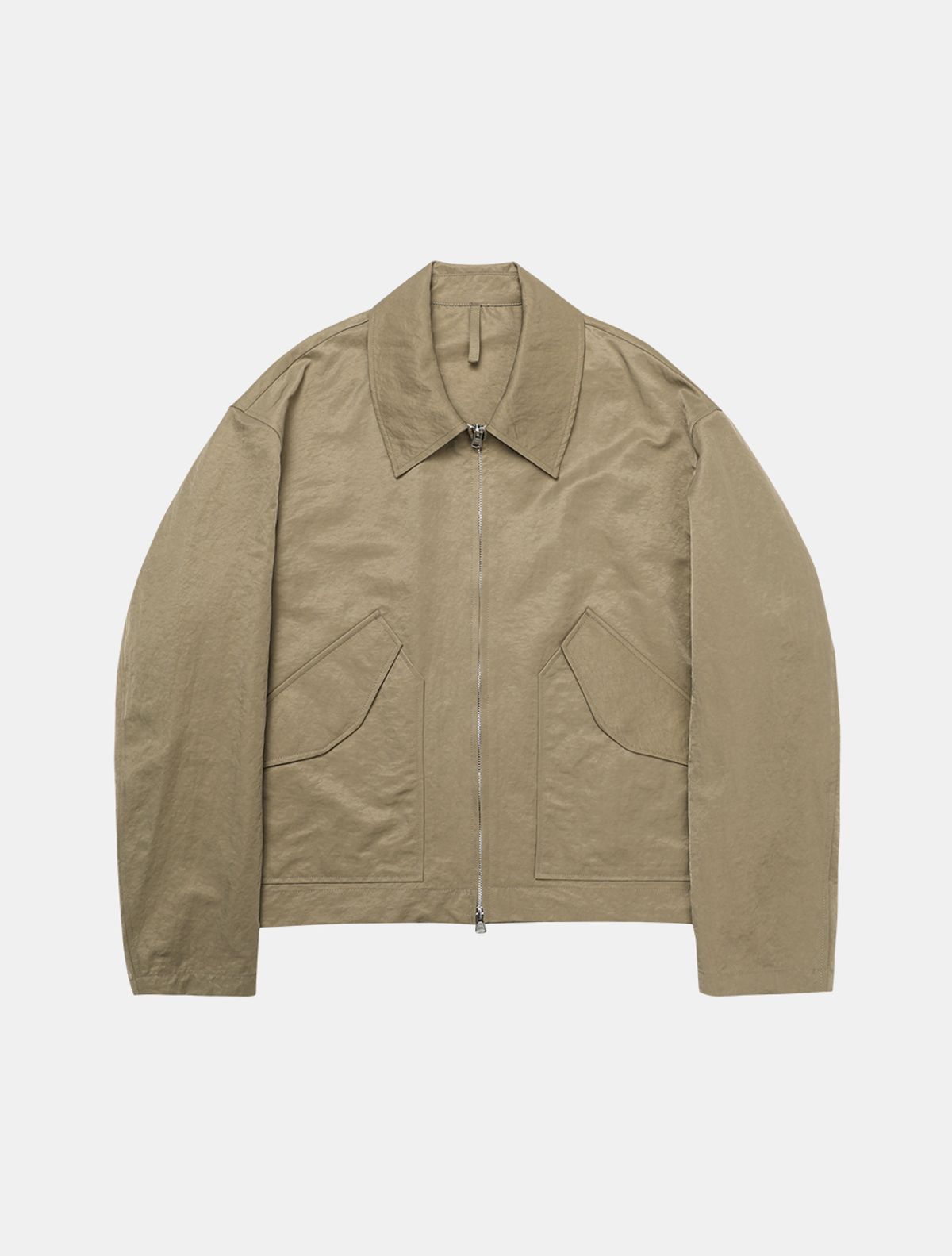 데호(DEHO) NYLON CROP JACKET [Beige]