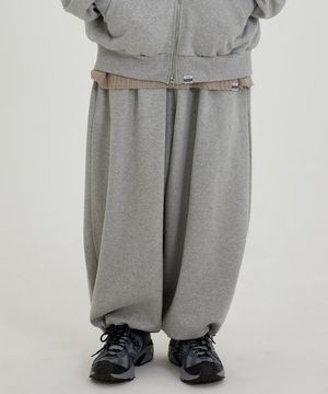 CB 와이드 스트링 스웻 팬츠 (그레이)