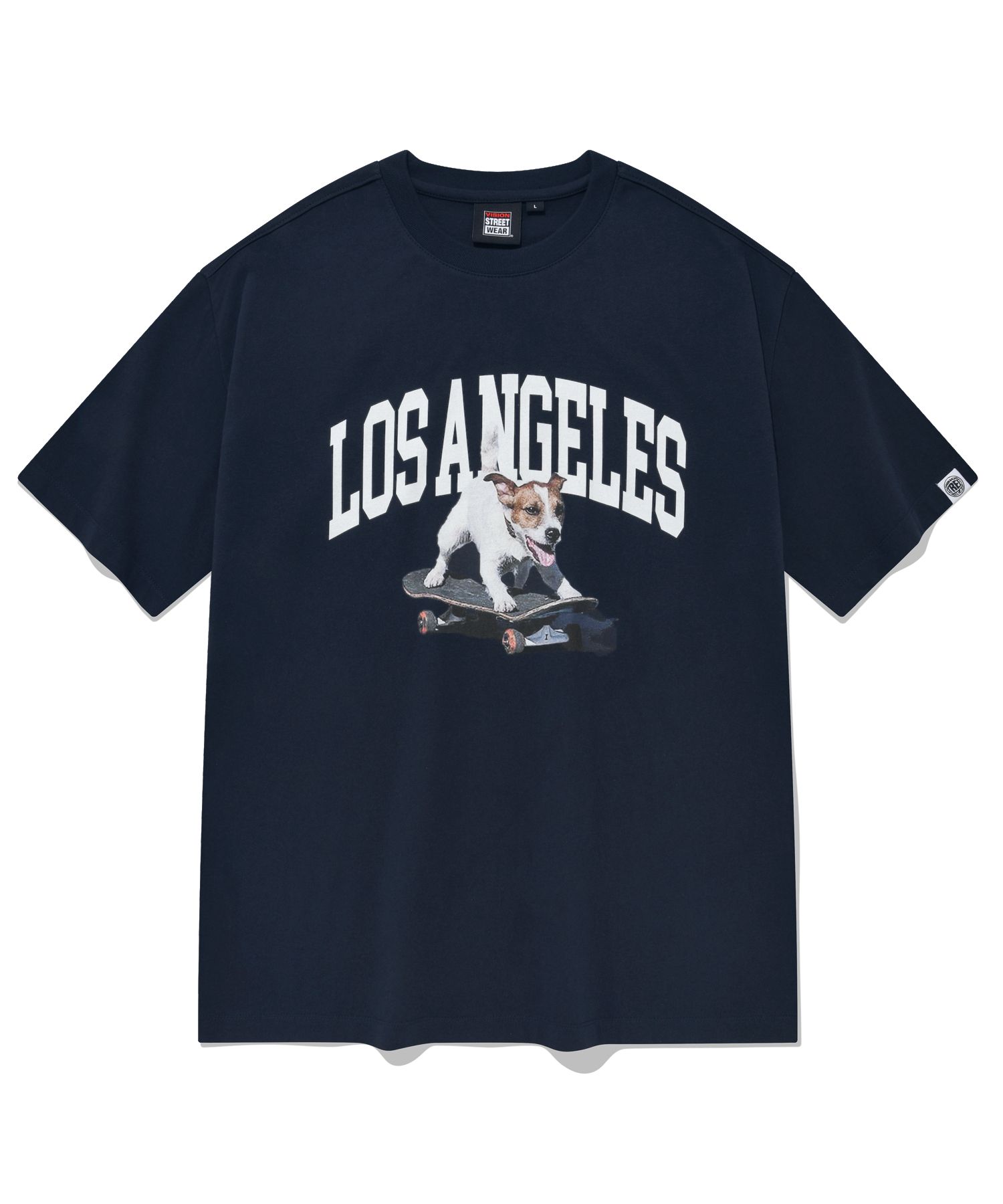 비전스트릿웨어(VISION STREETWEAR) VSW Puppy T-Shirts Navy