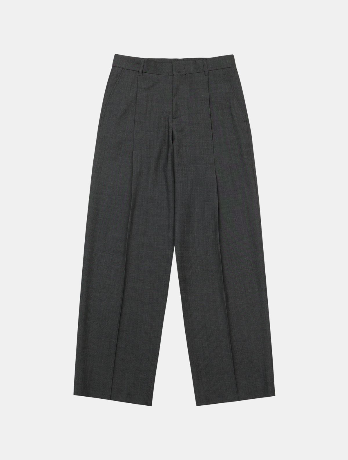 데호(DEHO) ONE TUCK TROUSER [Charcoal]