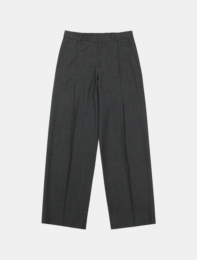 ONE TUCK TROUSER [Charcoal]