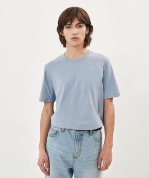 면20수 반팔티셔츠 라이트블루 LWTS0151