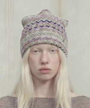 여름 롱비니 SQUARE NET BEANIE / C ORIENTAL / MIX LAVENDER