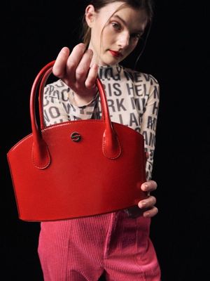 joony bag - crinkle red