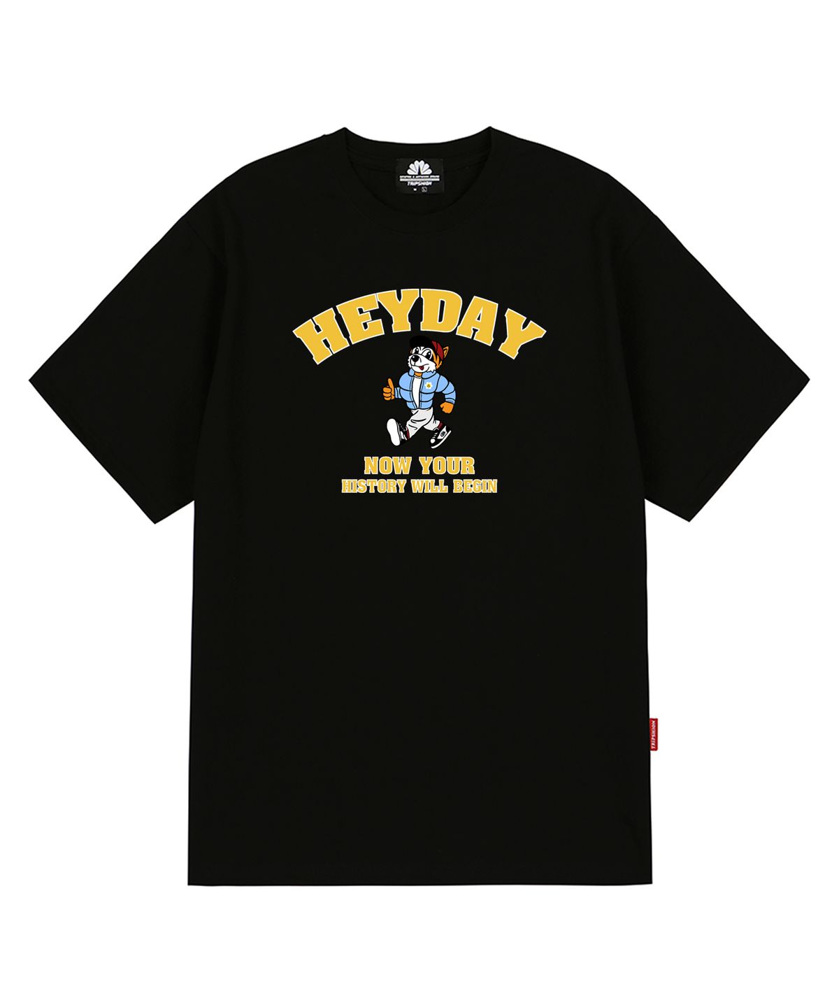 트립션(TRIPSHION) HEYDAY TIGER GRAPHIC 티셔츠 - 블랙
