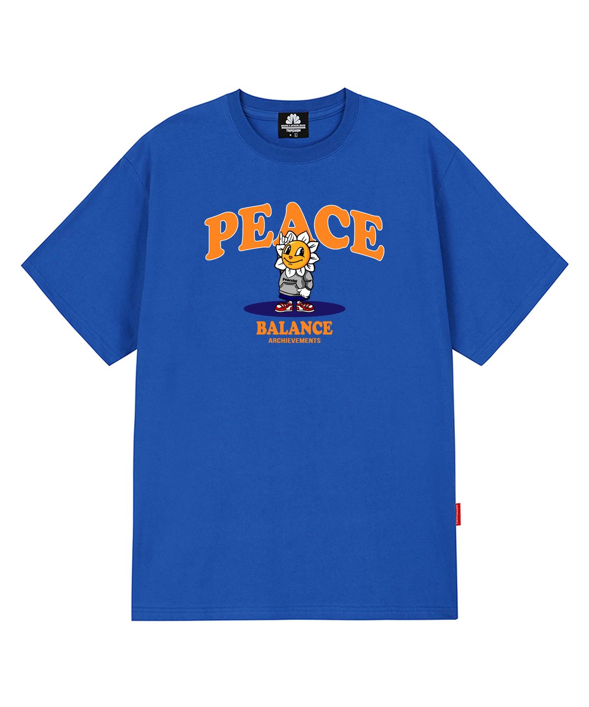 트립션(TRIPSHION) PEACE TIGER GRAPHIC 티셔츠 - 블루
