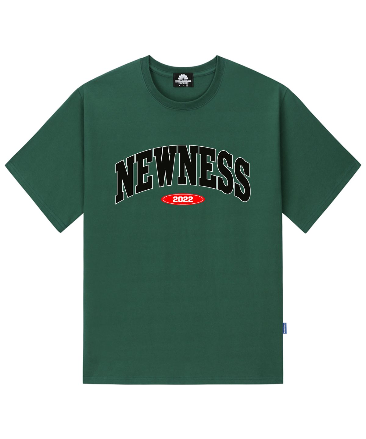 트립션(TRIPSHION) NEWNESS VARSITY LOGO 티셔츠 - 그린