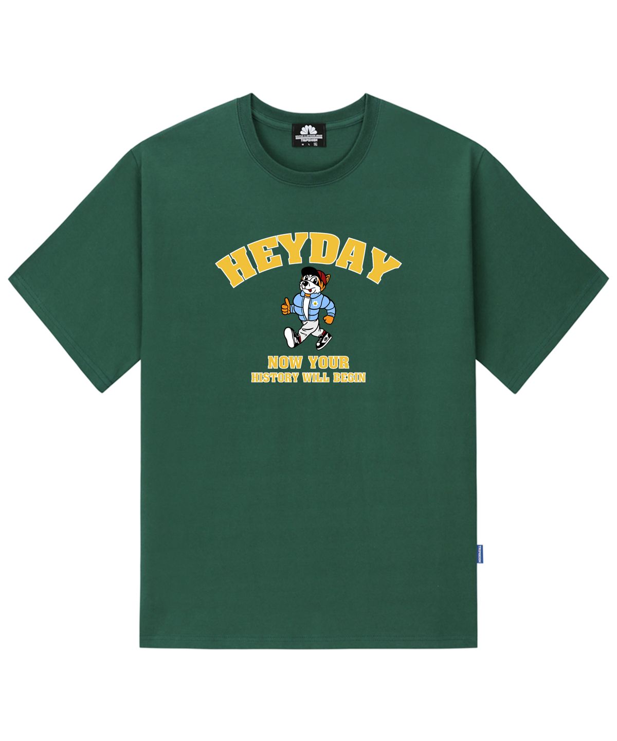트립션(TRIPSHION) HEYDAY TIGER GRAPHIC 티셔츠 - 그린