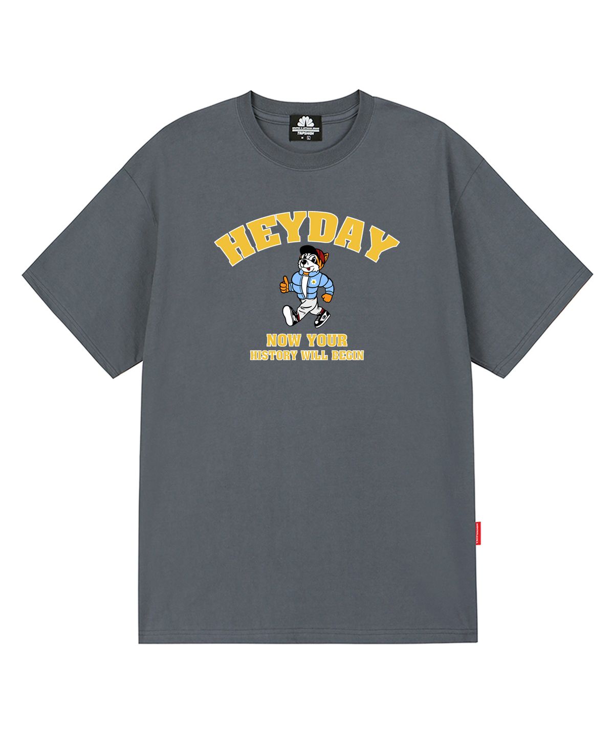트립션(TRIPSHION) HEYDAY TIGER GRAPHIC 티셔츠 - 그레이