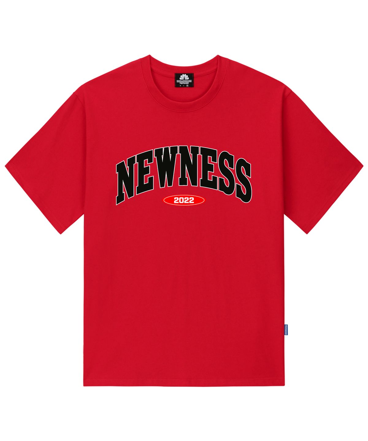 트립션(TRIPSHION) NEWNESS VARSITY LOGO 티셔츠 - 레드