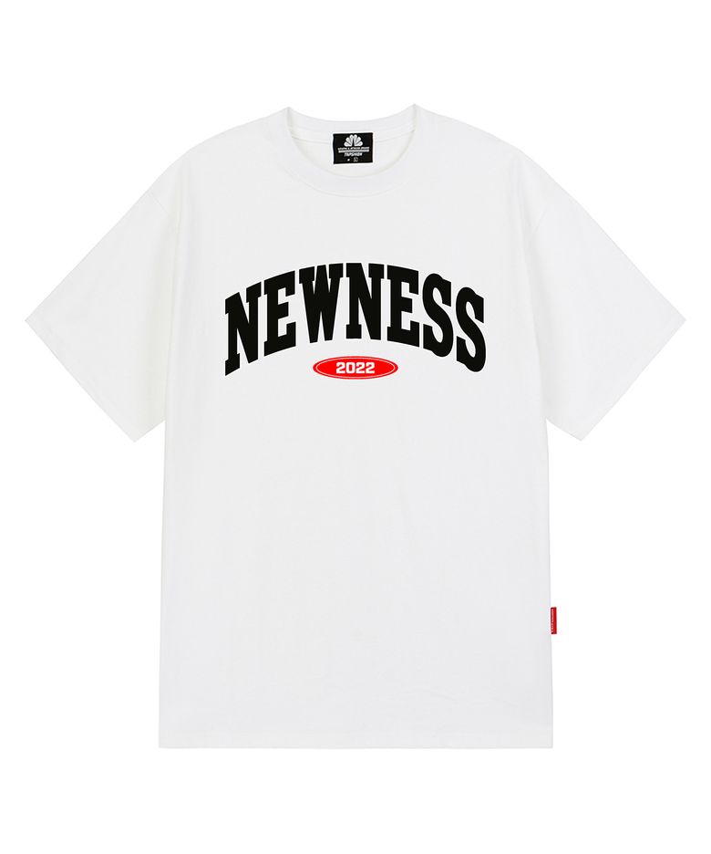 NEWNESS VARSITY LOGO 티셔츠 - 화이트