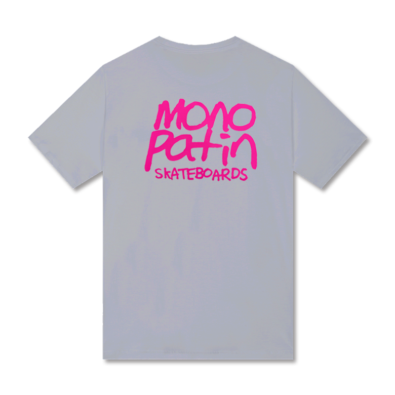 monopatin x Hej  t shirt - quiet gray