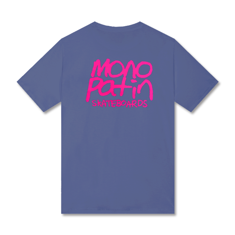 monopatin x Hej  t shirt - slate blue