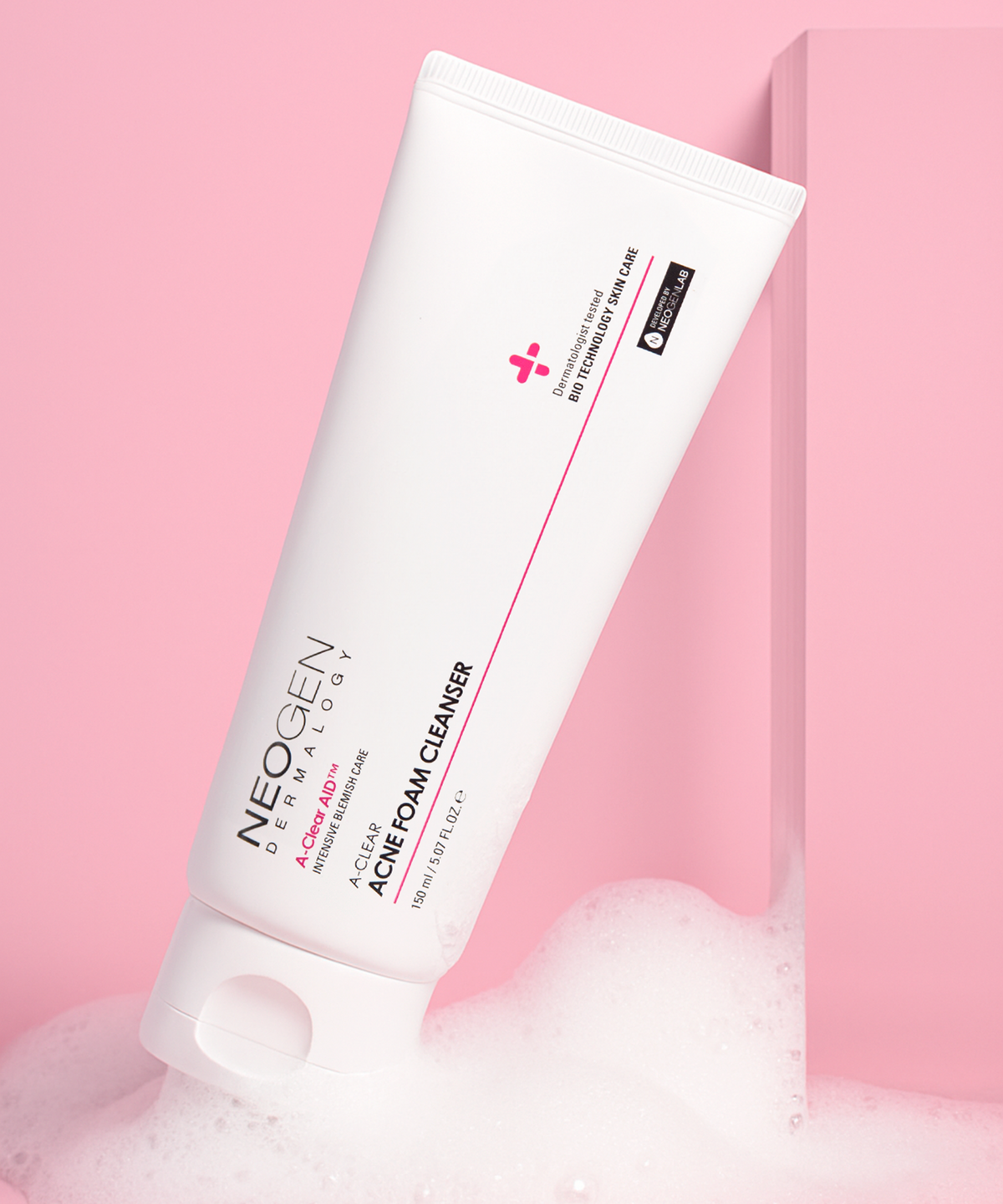 네오젠(NEOGEN) 여드름기능성 AC SOS스팟 칼라민 케어 에이클리어 아크네 폼클렌저 150ml