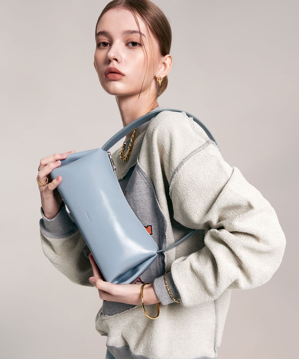 사비(4OUR B) Belle Bag Blue