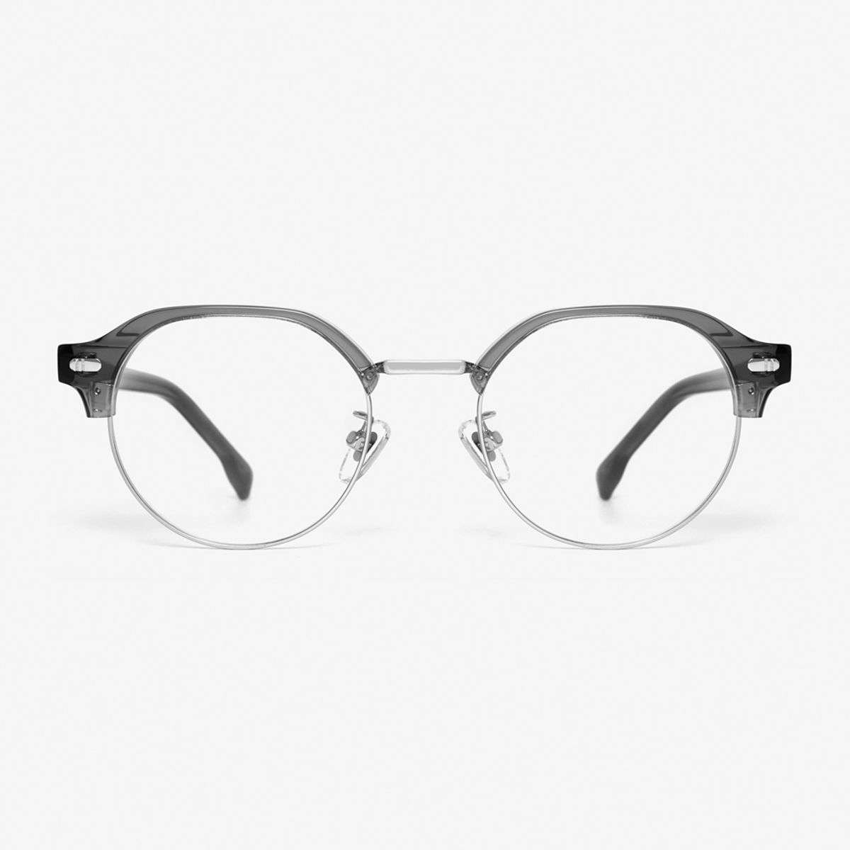 알로아이웨어(ALO EYEWEAR) [ALOXROUNZ] 라운드 판토 하금테 ARA9102 C2 그레이/실버